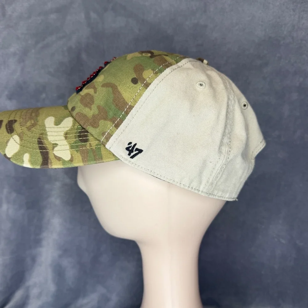 '47‎ Brand St. Louis Cardinals Hat Women OSFA Camo Red Rhinestone Trucker Cap